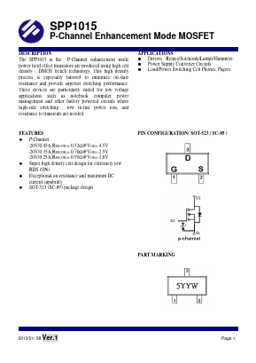 SPP1015S52RGB Datasheet PDF SYNC POWER Crop.