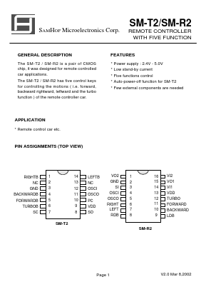 SM-R2 Datasheet PDF Samhop Mircroelectronics