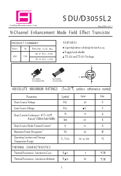 SDU/D3055L2 Datasheet PDF Samhop Mircroelectronics