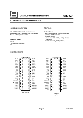 SM7346 Datasheet PDF Samhop Mircroelectronics