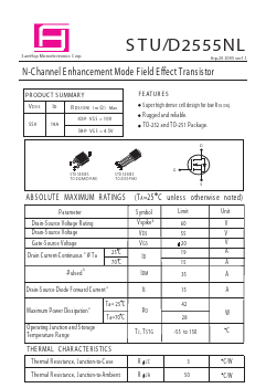 STU2555NL Datasheet PDF Samhop Mircroelectronics