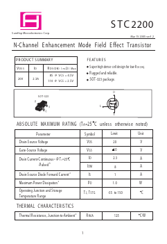 STC2200 Datasheet PDF Samhop Mircroelectronics