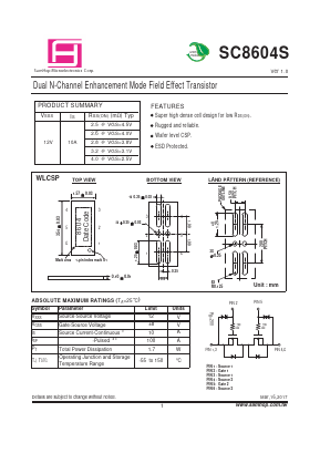 SC8604S Datasheet PDF Samhop Mircroelectronics