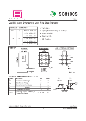 SC8100S Datasheet PDF Samhop Mircroelectronics