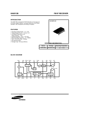 KA8513BD Datasheet PDF Samsung