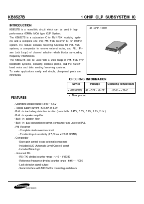 KB8527 Datasheet PDF Samsung