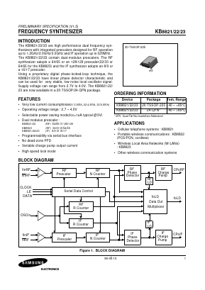 KB8822 Datasheet PDF Samsung