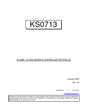 KS0713 Datasheet PDF Samsung