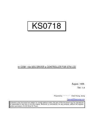 KS0718 Datasheet PDF Samsung