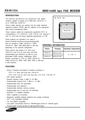 KS16112 Datasheet PDF Samsung