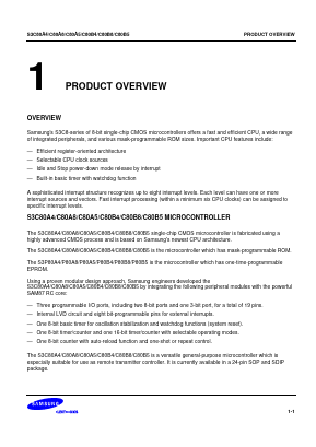 S3C80B5 Datasheet PDF Samsung