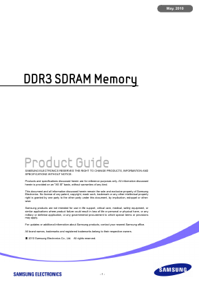 M391B5273BH1 Datasheet PDF Samsung