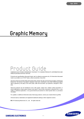 K4W10163KD Datasheet PDF Samsung