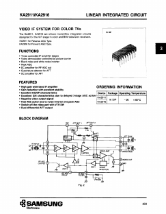 KA2916 Datasheet PDF Samsung