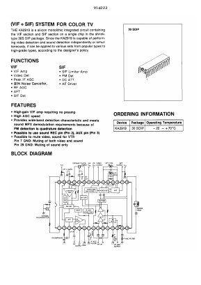 KA2919 Datasheet PDF Samsung