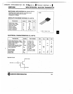 KSR1204 Datasheet PDF Samsung