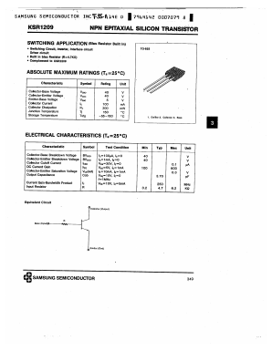 KSR1209 Datasheet PDF Samsung