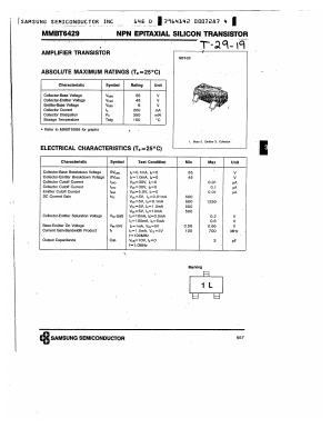 MMBT6429 Datasheet PDF Samsung