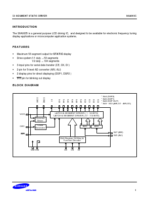 S6A0035 Datasheet PDF Samsung