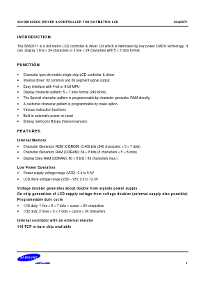 S6A0071 Datasheet PDF Samsung