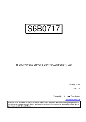S6B0717X01-XXXN Datasheet PDF Samsung