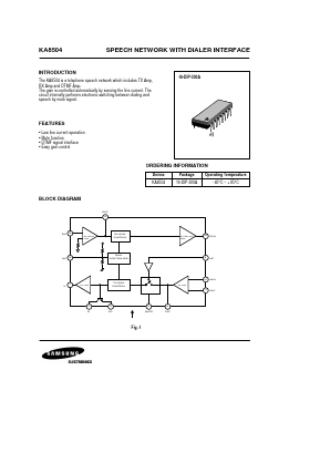 KA8504 Datasheet PDF Samsung
