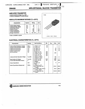 2N6428 Datasheet PDF Samsung