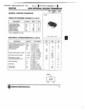 BCX70H Datasheet PDF Samsung