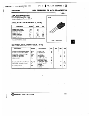 MPS6602 Datasheet PDF Samsung