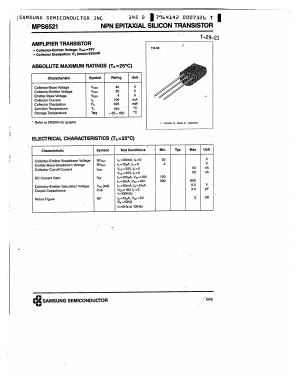 MPS6521 Datasheet PDF Samsung