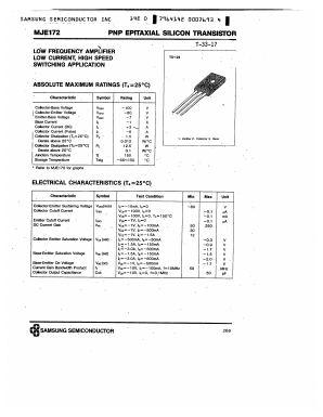 MJE172 Datasheet PDF Samsung