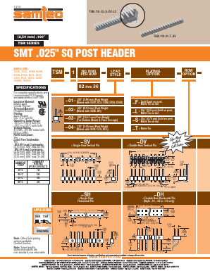 TSM-119-04-L-SH Datasheet PDF Samtec