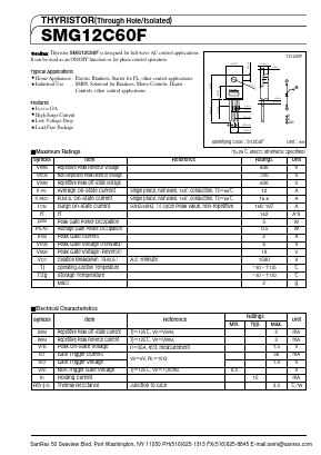 SMG12C60F Datasheet PDF SanRex Corporation