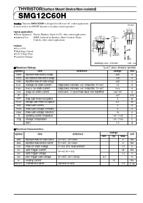 SMG12C60H Datasheet PDF SanRex Corporation