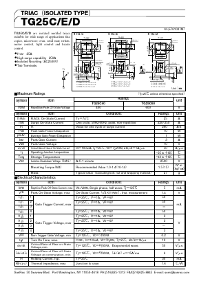 TG25C Datasheet PDF SanRex Corporation