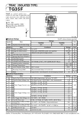 TG35F Datasheet PDF SanRex Corporation