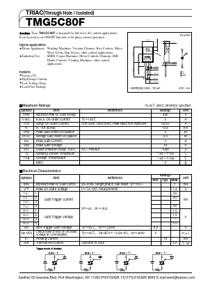 TMG5C80F Datasheet PDF SanRex Corporation