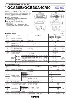 QCA30B60 Datasheet PDF SanRex Corporation