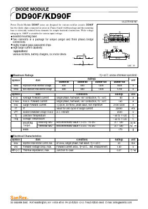 KD90F160 Datasheet PDF SanRex Corporation