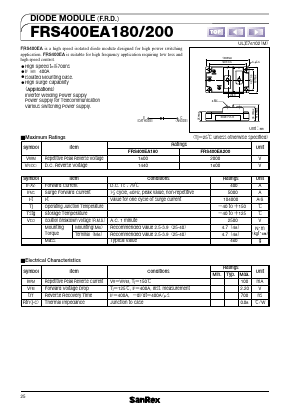 FRS400EA200 Datasheet PDF SanRex Corporation