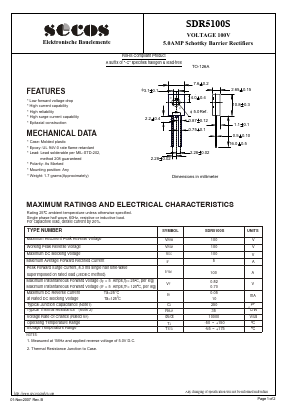 SDR5100S Datasheet PDF Secos Corporation.