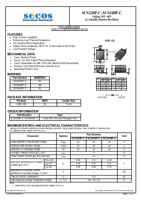 SCS220P-C Datasheet PDF Secos Corporation.