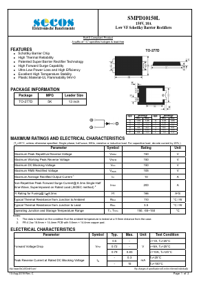 SMPD10150L Datasheet PDF Secos Corporation.