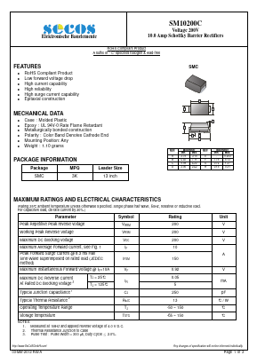 SM10200C Datasheet PDF Secos Corporation.