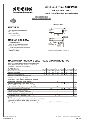 SMF101B Datasheet PDF Secos Corporation.