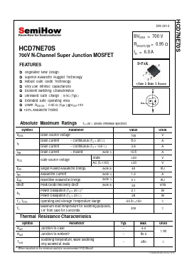 HCD7NE70S Datasheet PDF Semihow