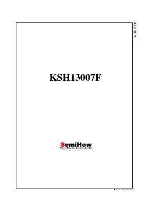 KSH13007F Datasheet PDF Semihow