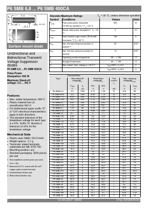 P6SMB51A Datasheet PDF Semikron