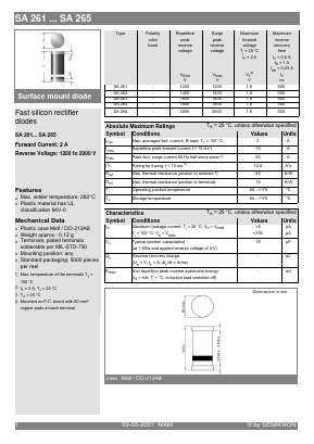 SA263 Datasheet PDF Semikron