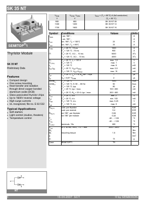 SK35NT12 Datasheet PDF Semikron